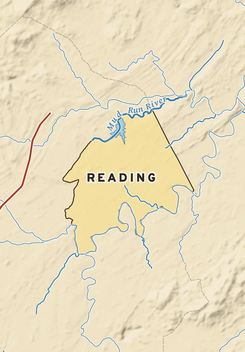 Atlas plate of Reading, Pennsylvania.