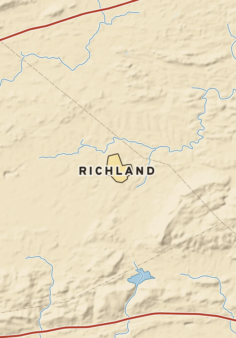 Atlas plate of Richland, Pennsylvania.