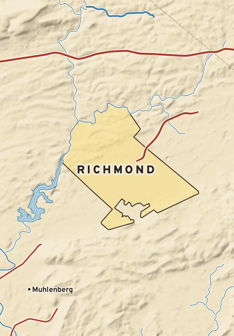Atlas plate of Richmond, Pennsylvania.