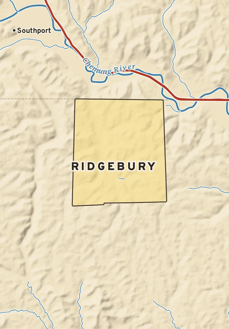 Atlas plate of Ridgebury, Pennsylvania.