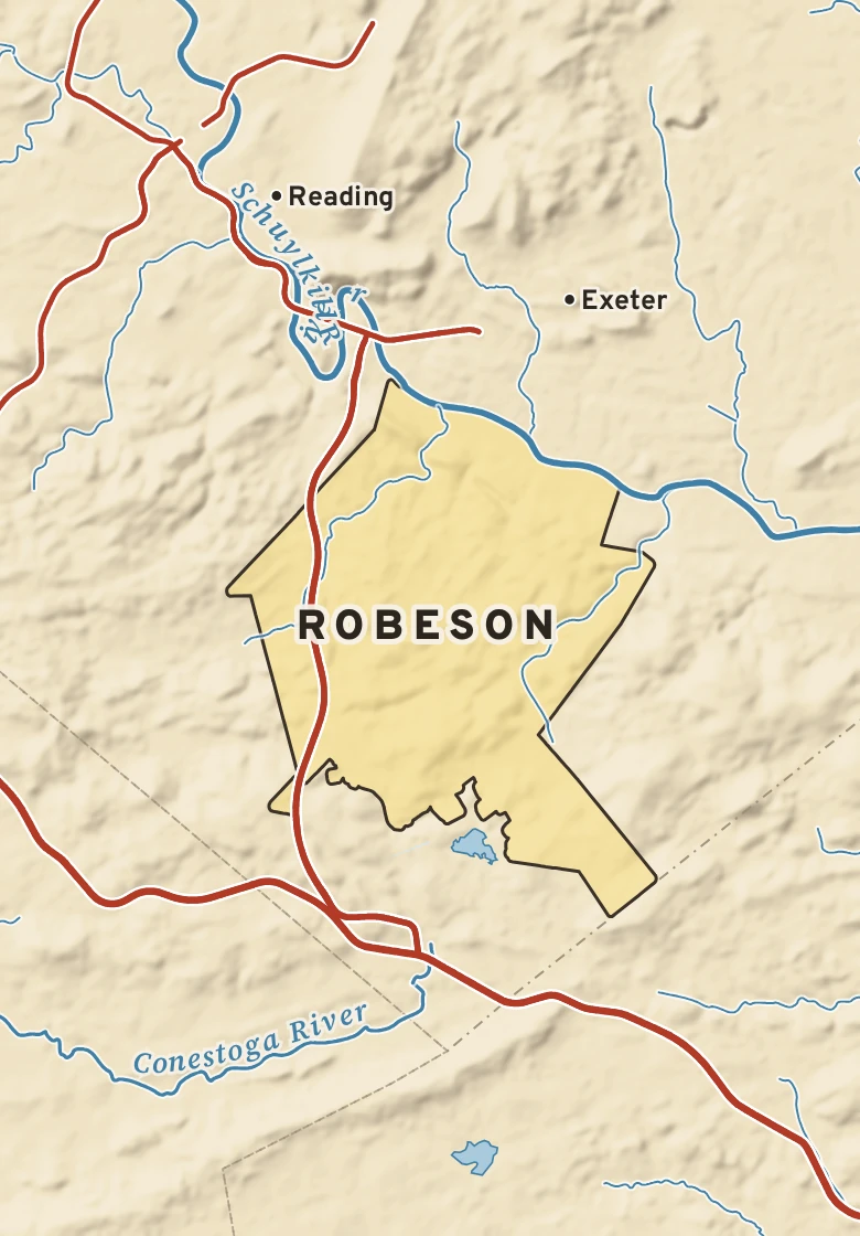 Atlas plate of Robeson, Pennsylvania.