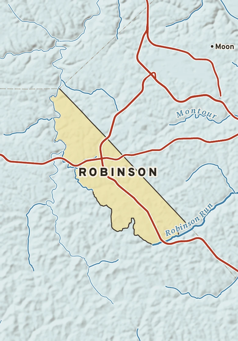Atlas plate of Robinson, Pennsylvania.