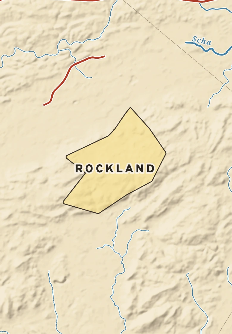 Atlas plate of Rockland, Pennsylvania.