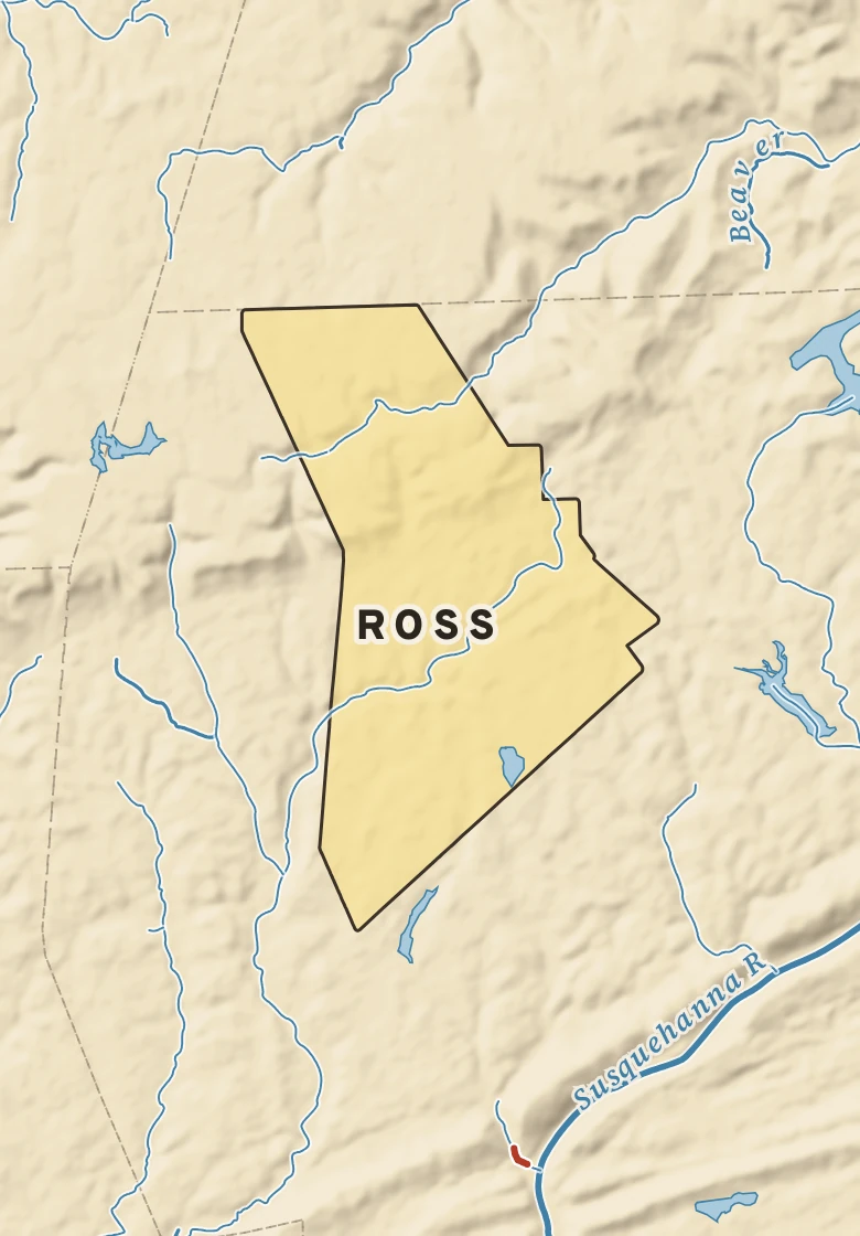 Atlas plate of Ross, Pennsylvania.