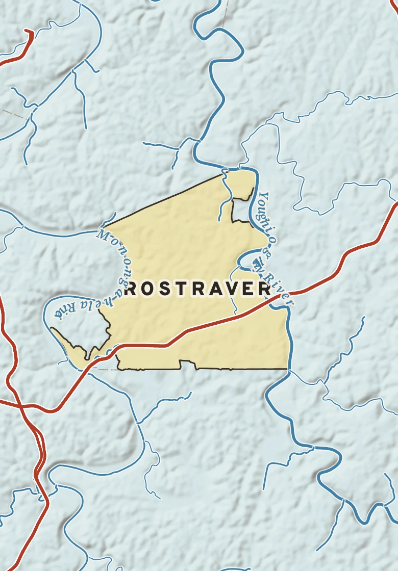 Atlas plate of Rostraver, Pennsylvania.
