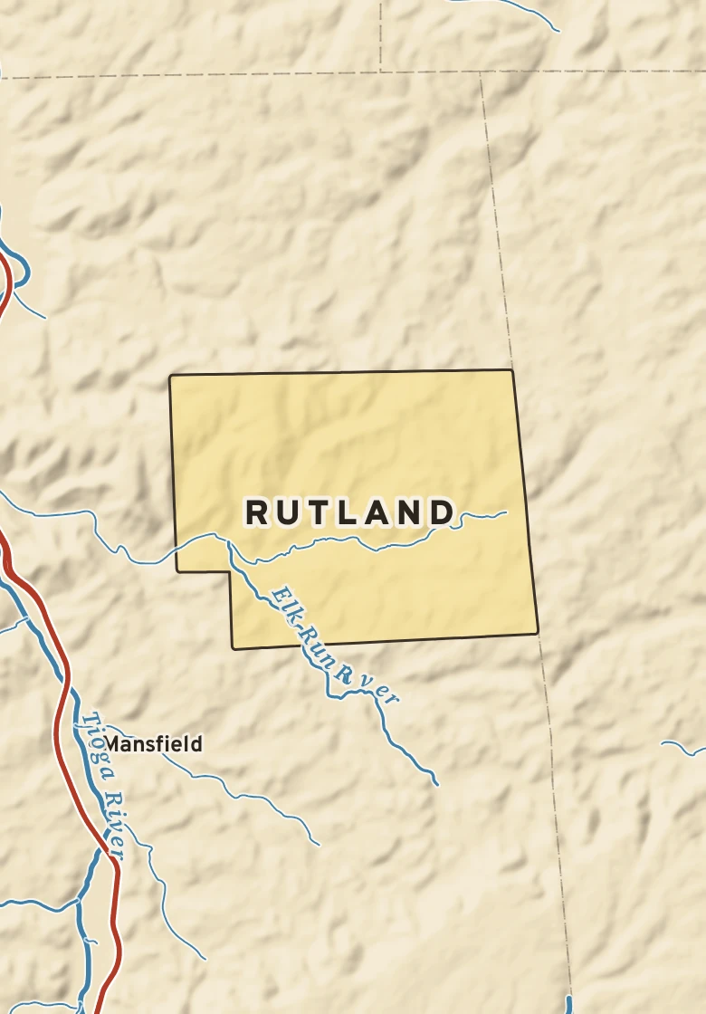 Atlas plate of Rutland, Pennsylvania.