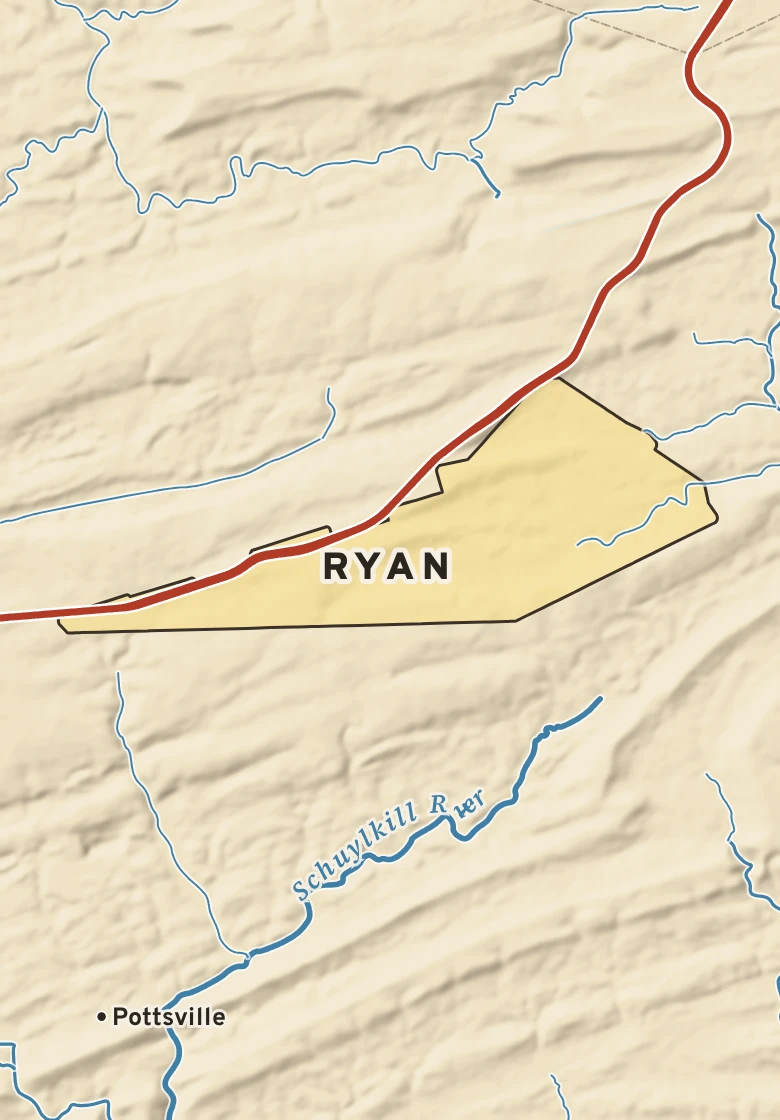 Atlas plate of Ryan, Pennsylvania.