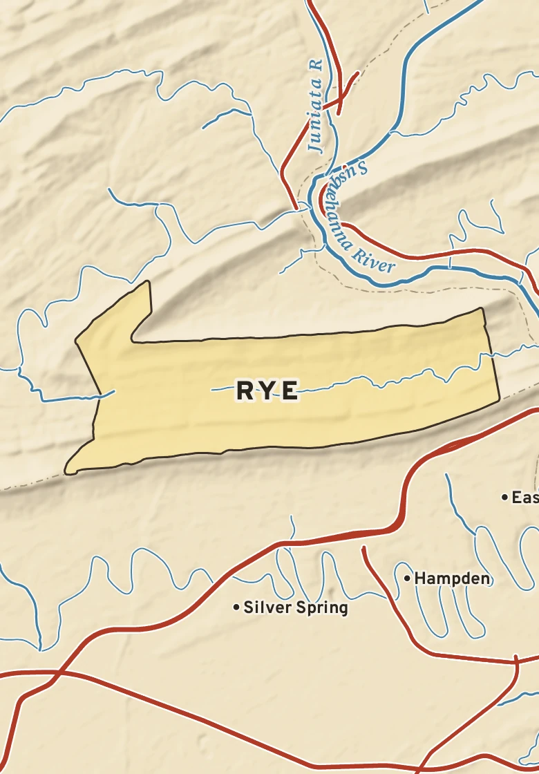 Atlas plate of Rye, Pennsylvania.