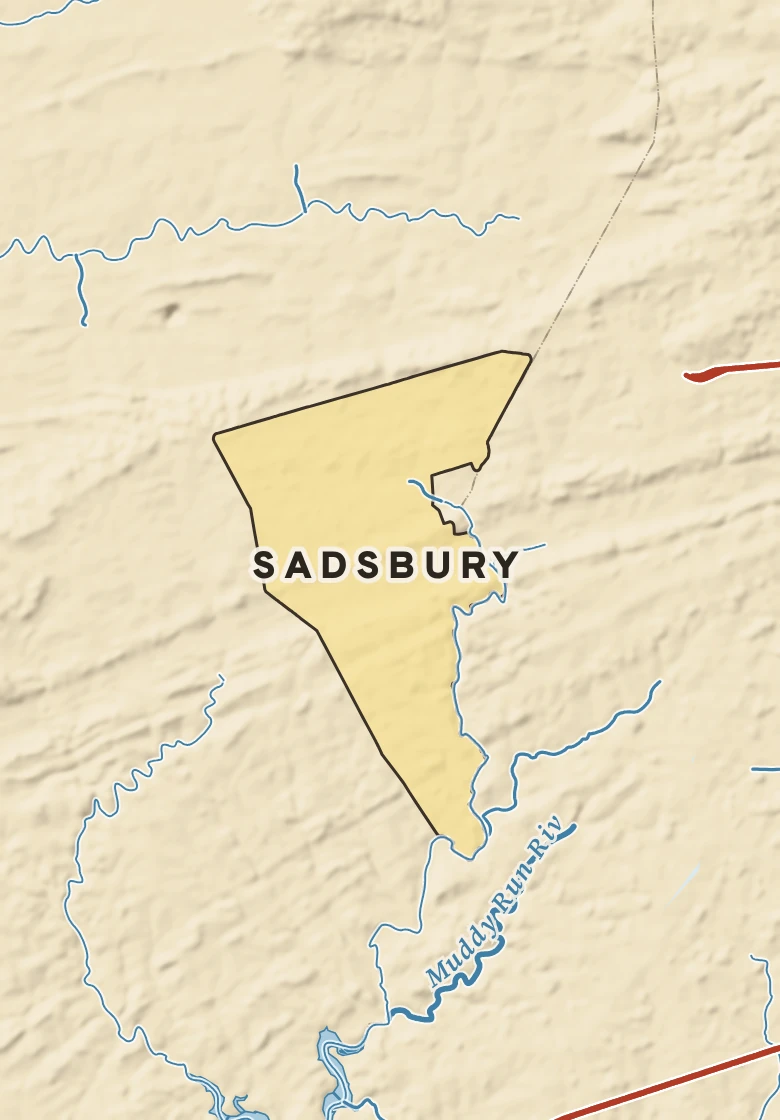 Atlas plate of Sadsbury, Pennsylvania.