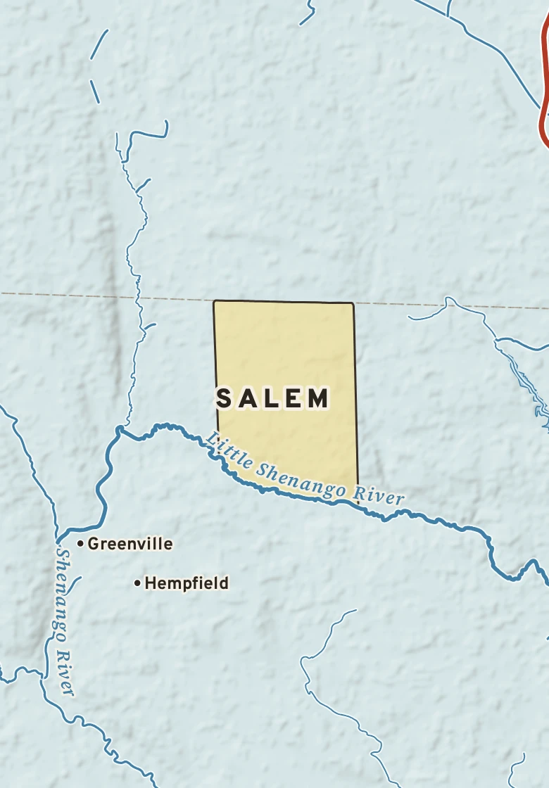 Atlas plate of Salem, Pennsylvania.