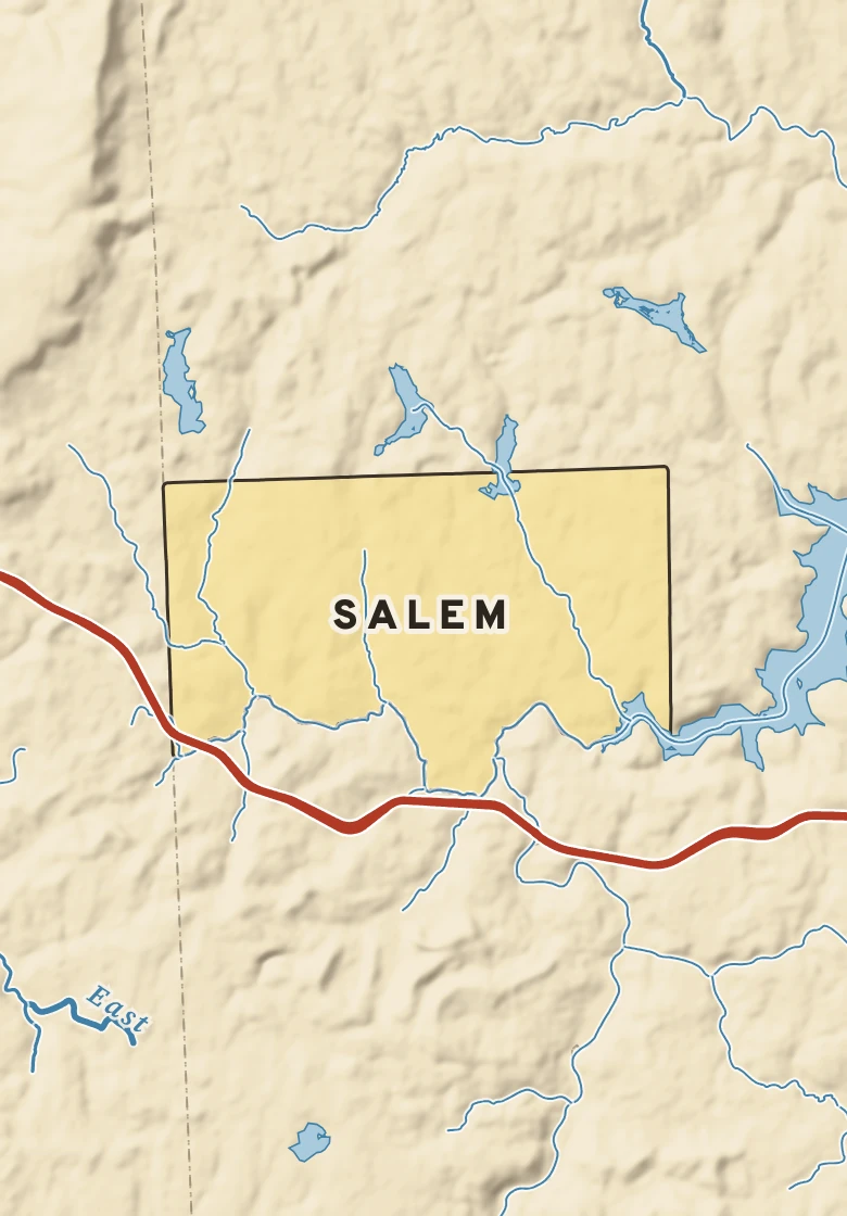 Atlas plate of Salem, Pennsylvania.