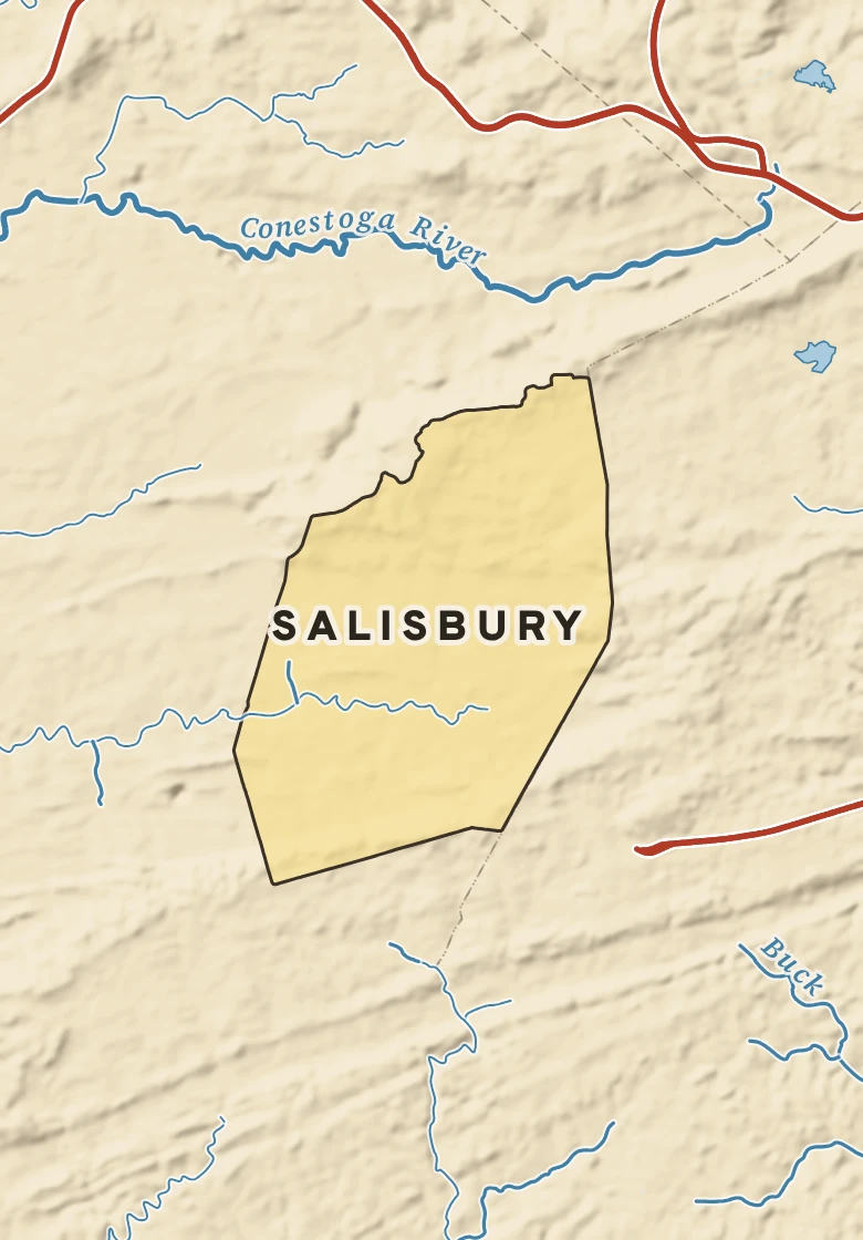 Atlas plate of Salisbury, Pennsylvania.