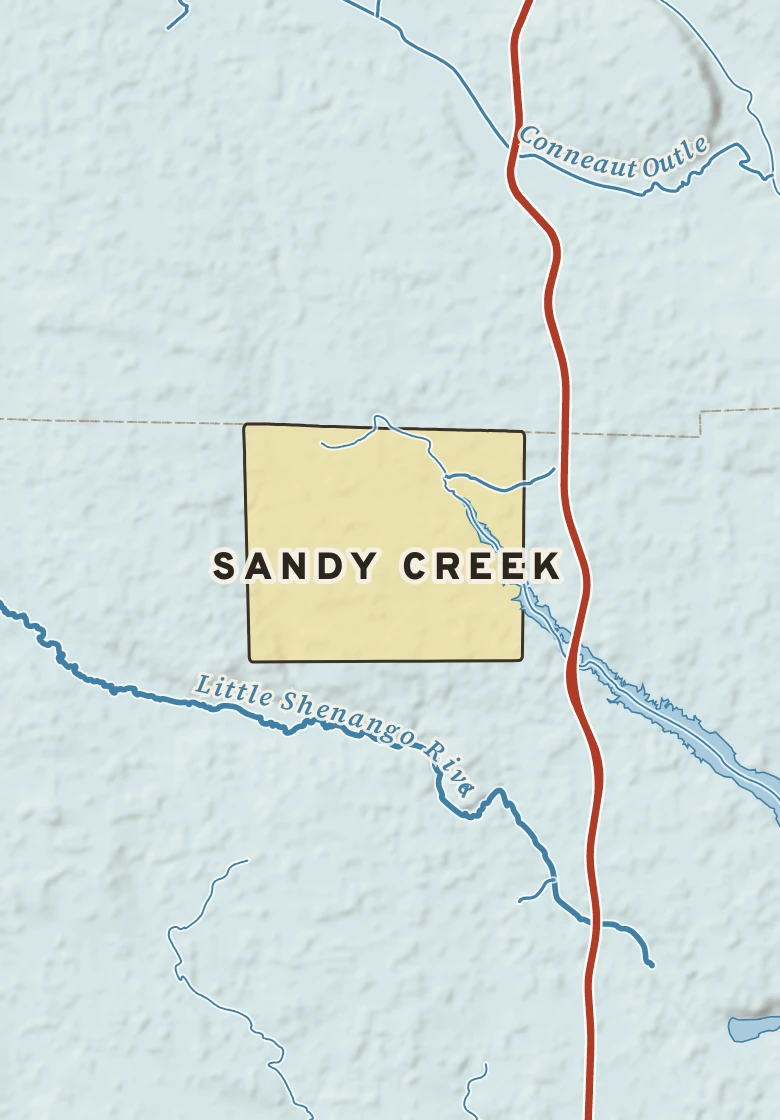 Atlas plate of Sandy Creek, Pennsylvania.