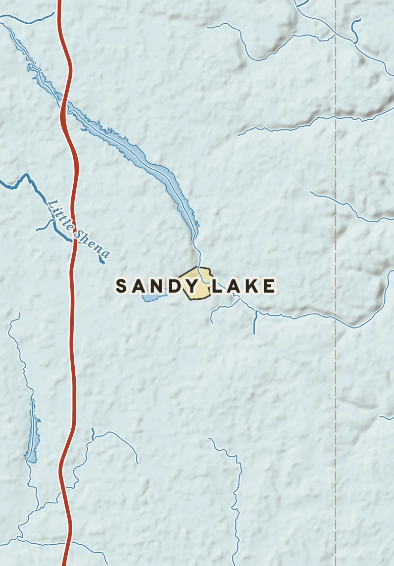 Atlas plate of Sandy Lake, Pennsylvania.