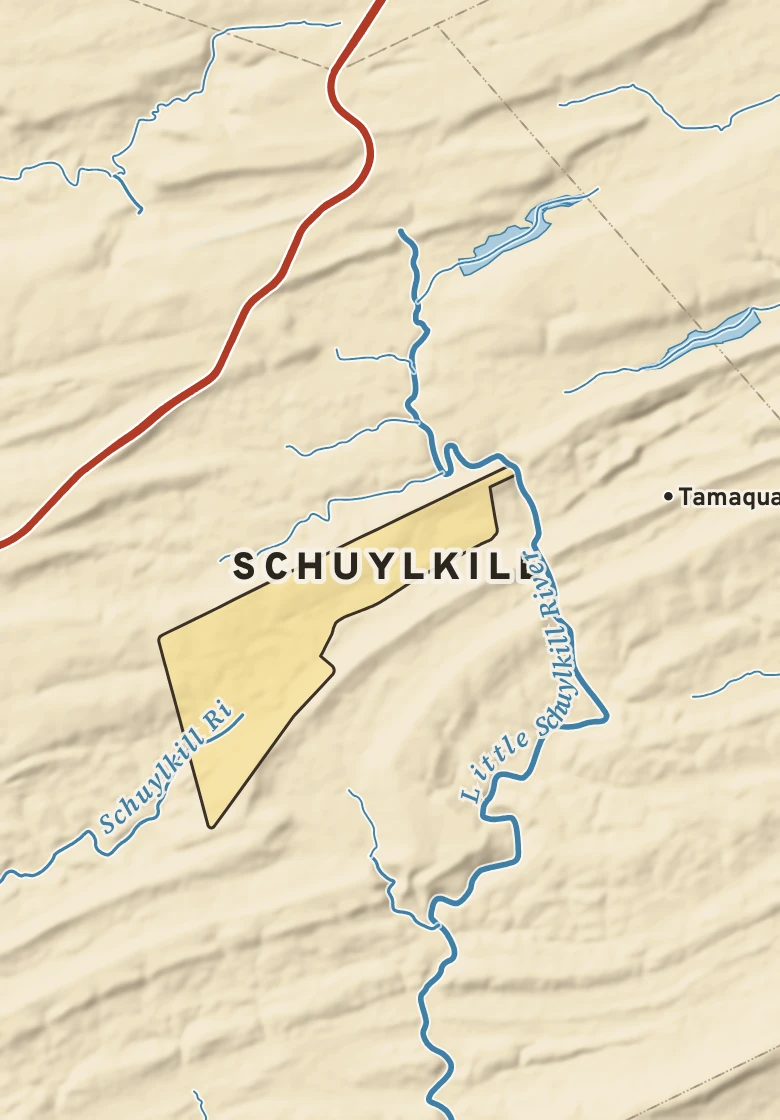 Atlas plate of Schuylkill, Pennsylvania.