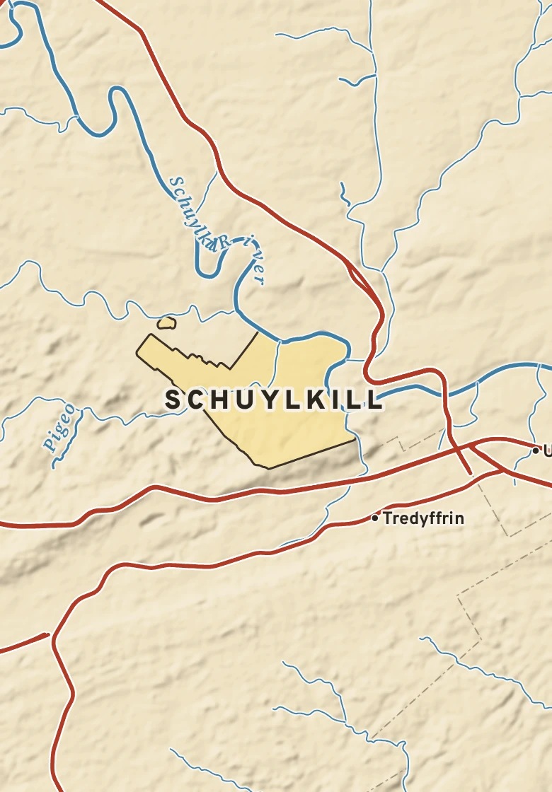 Atlas plate of Schuylkill, Pennsylvania.