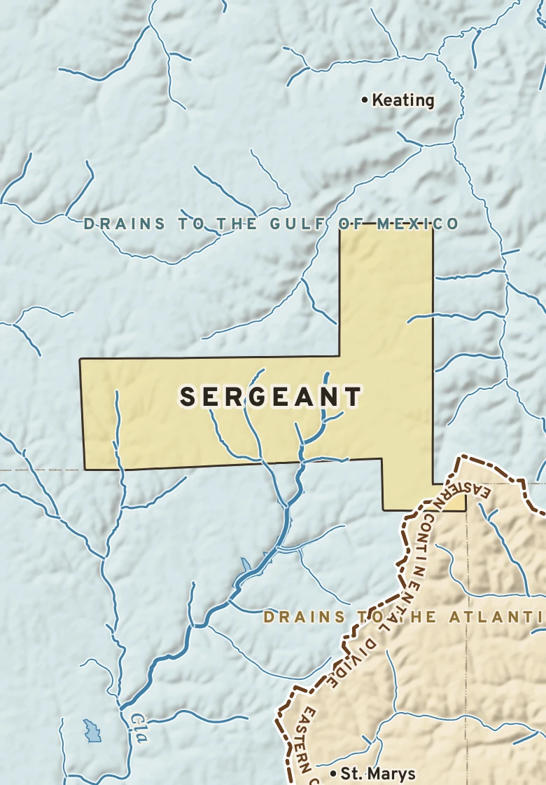 Atlas plate of Sergeant, Pennsylvania.