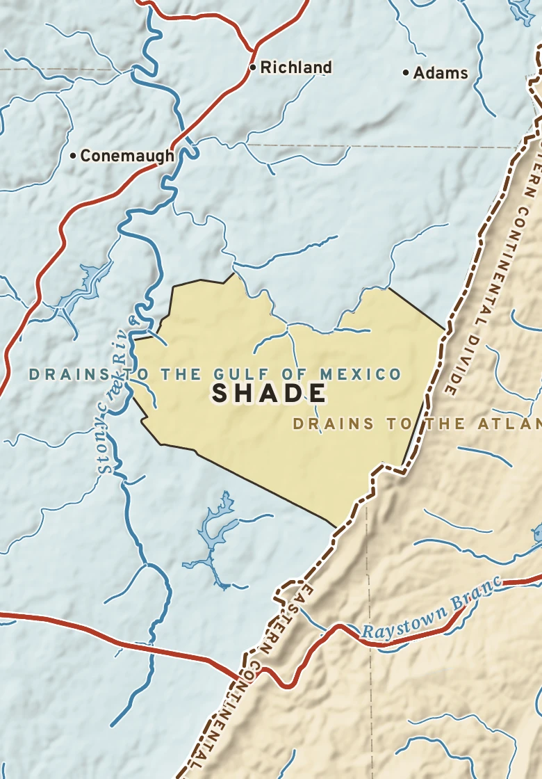 Atlas plate of Shade, Pennsylvania.