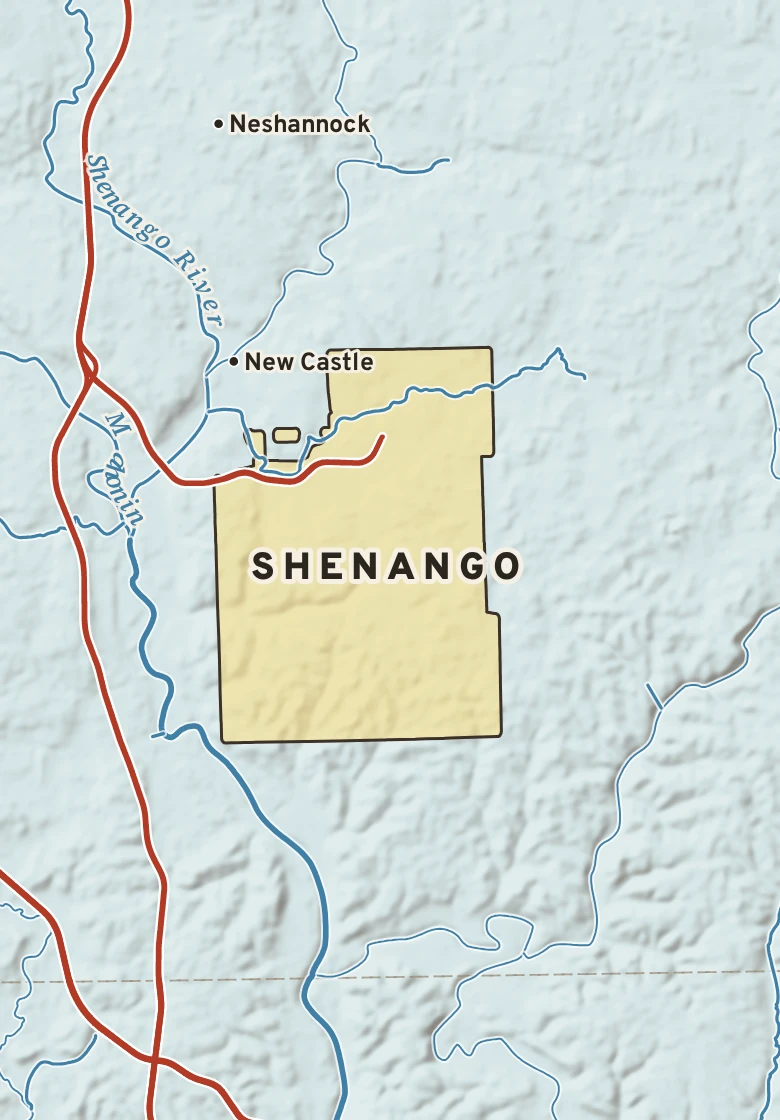 Atlas plate of Shenango, Pennsylvania.