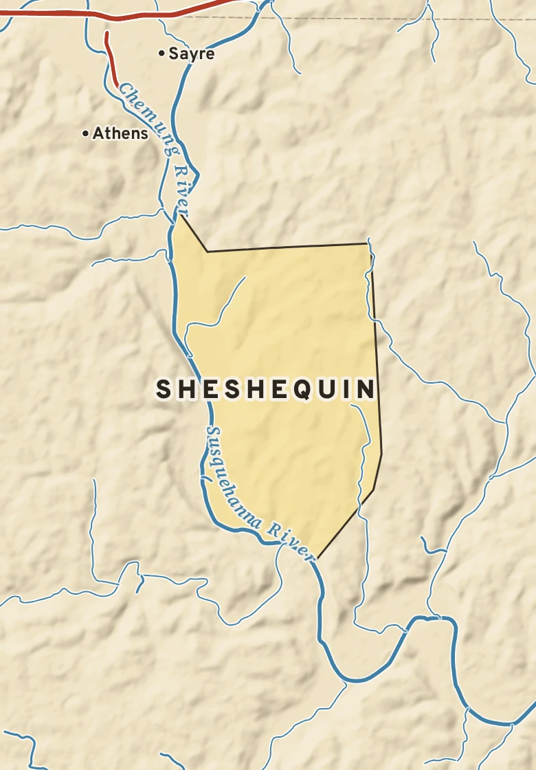 Atlas plate of Sheshequin, Pennsylvania.