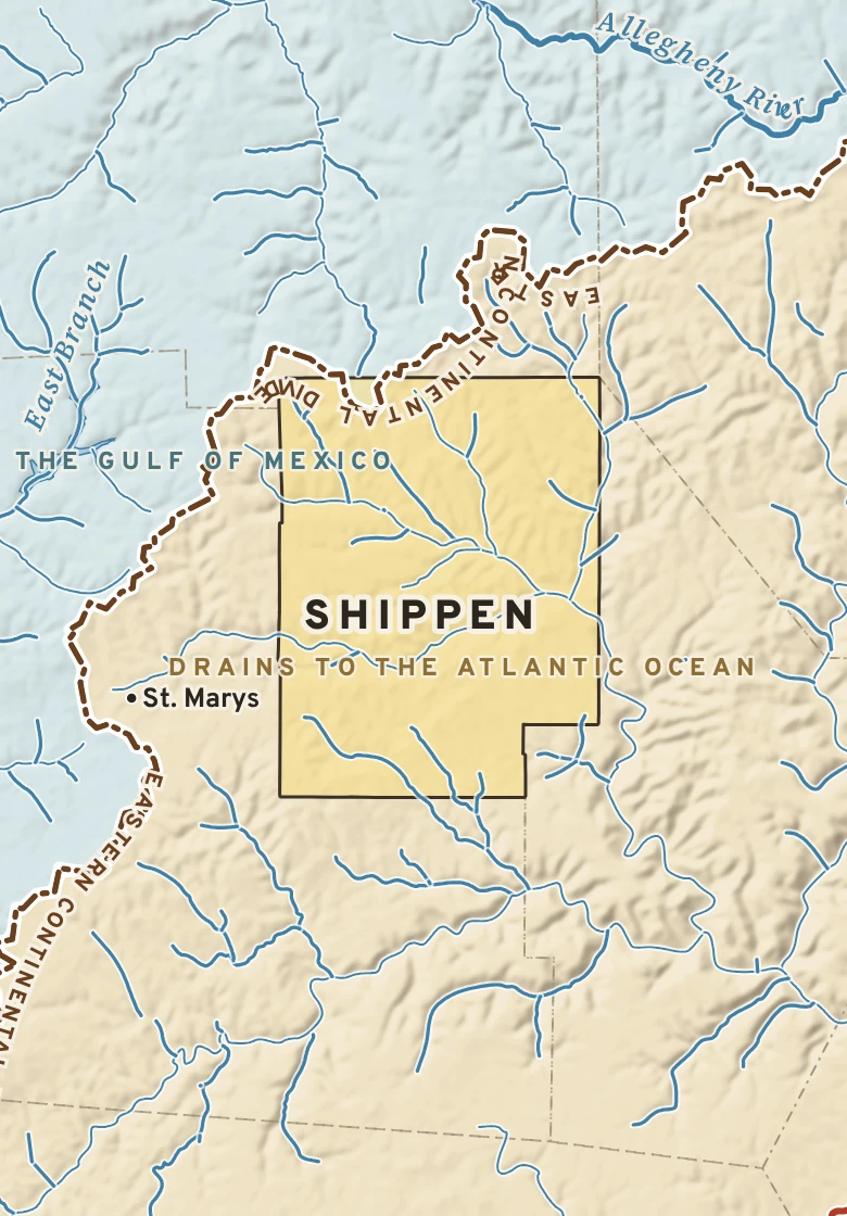 Atlas plate of Shippen, Pennsylvania.