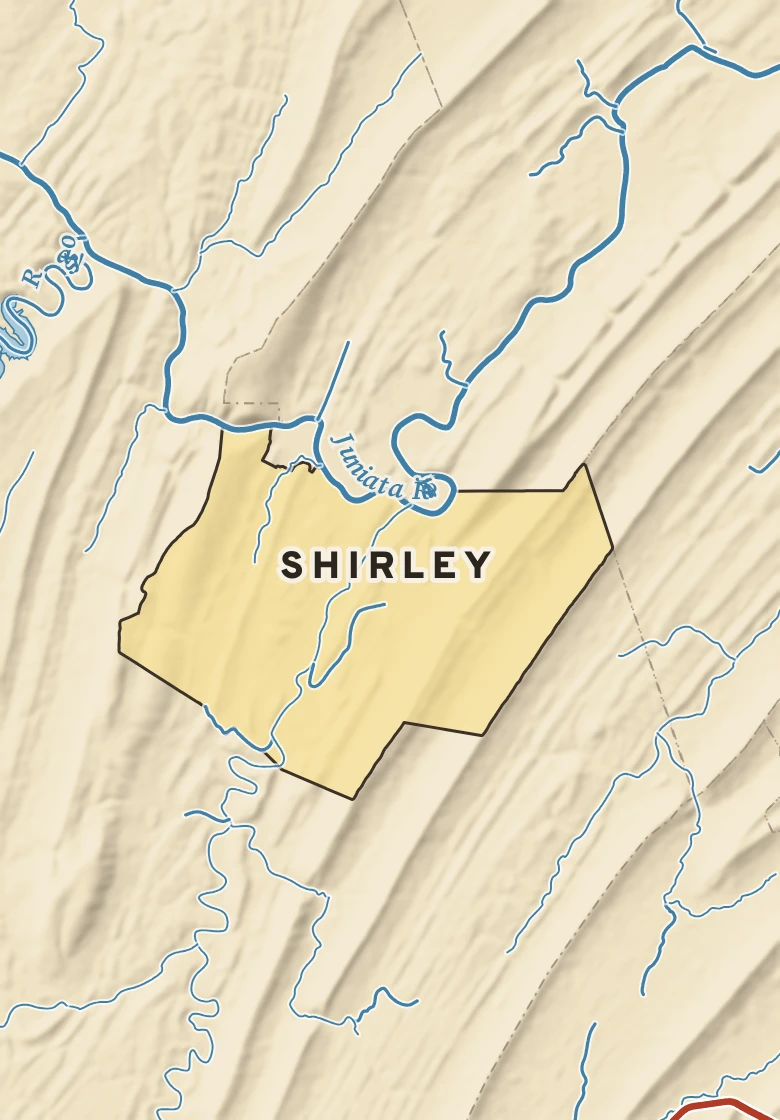 Atlas plate of Shirley, Pennsylvania.