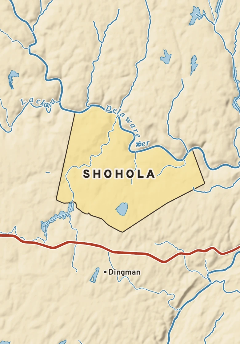 Atlas plate of Shohola, Pennsylvania.