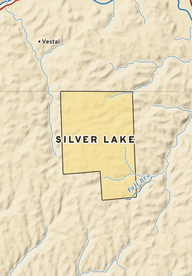 Atlas plate of Silver Lake, Pennsylvania.