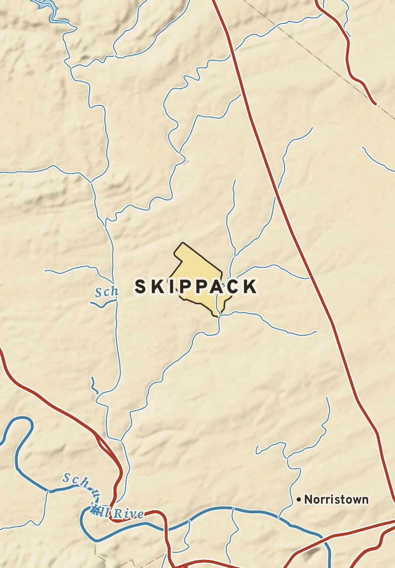 Atlas plate of Skippack, Pennsylvania.