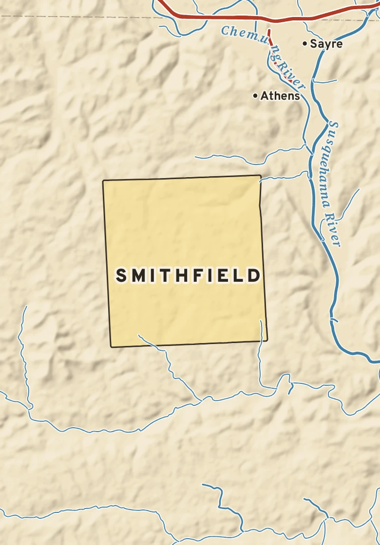 Atlas plate of Smithfield, Pennsylvania.