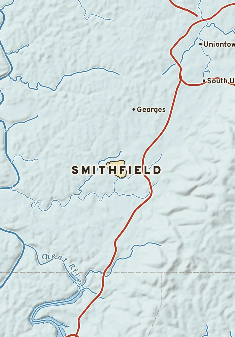 Atlas plate of Smithfield, Pennsylvania.