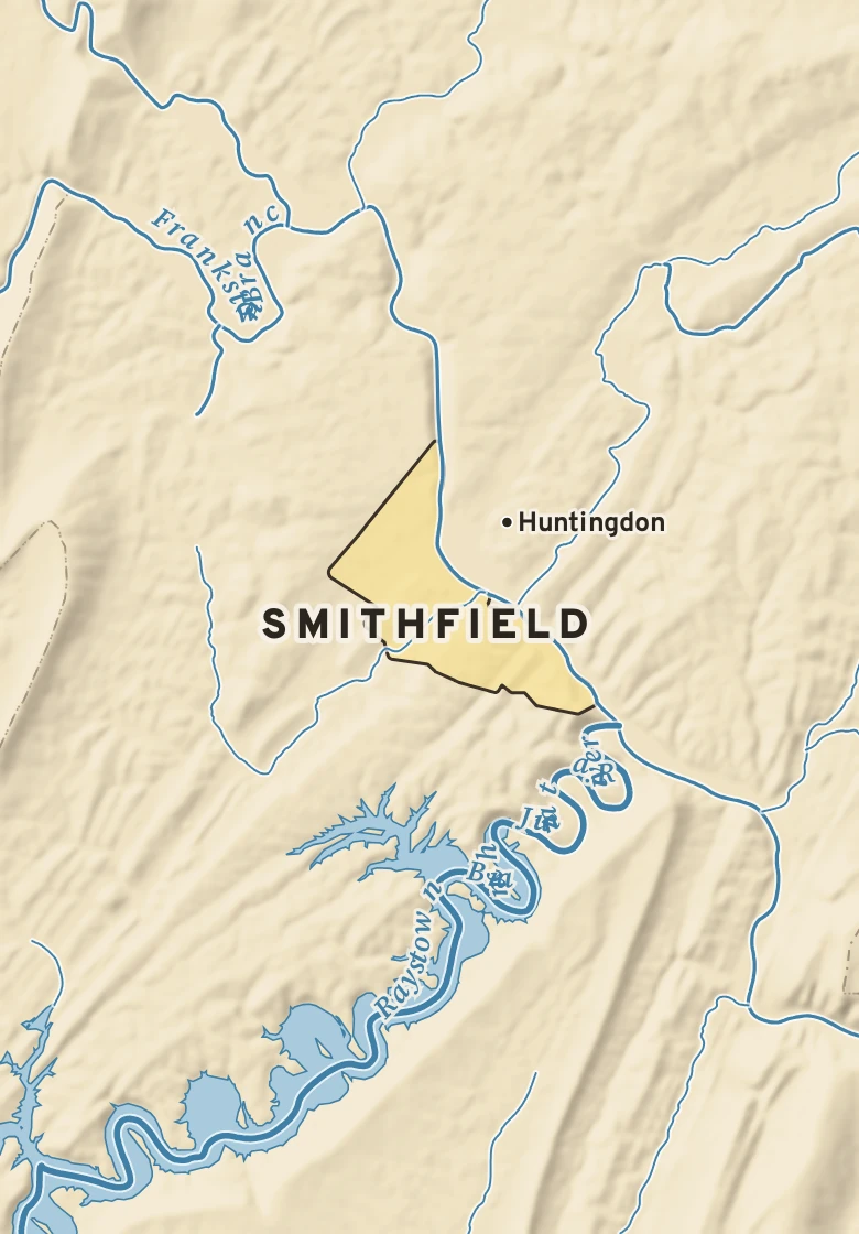 Atlas plate of Smithfield, Pennsylvania.