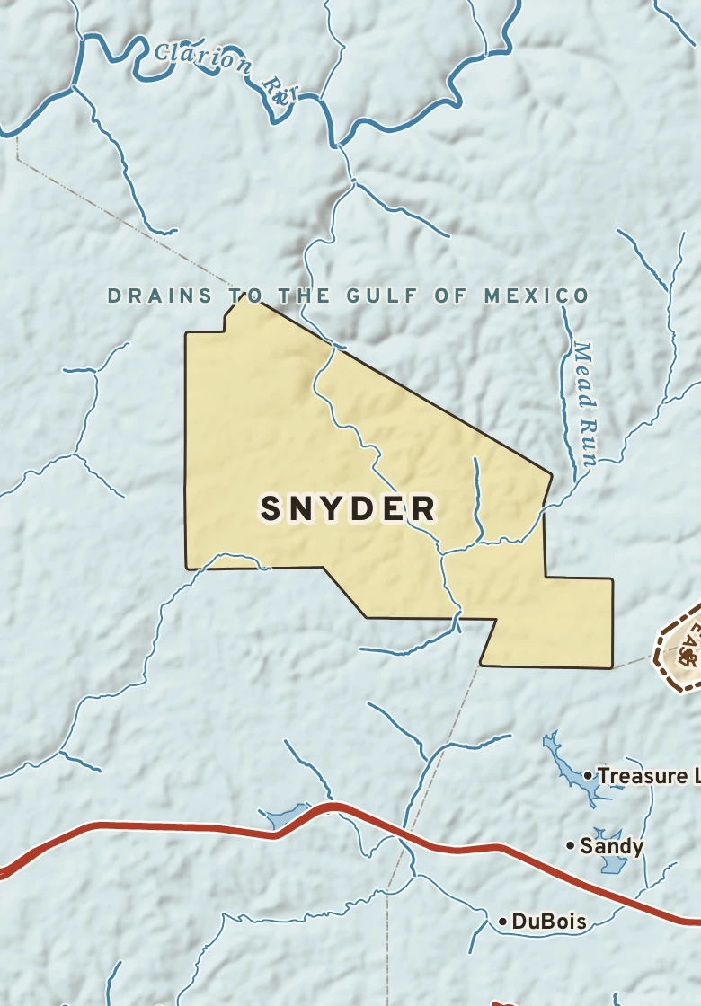Atlas plate of Snyder, Pennsylvania.