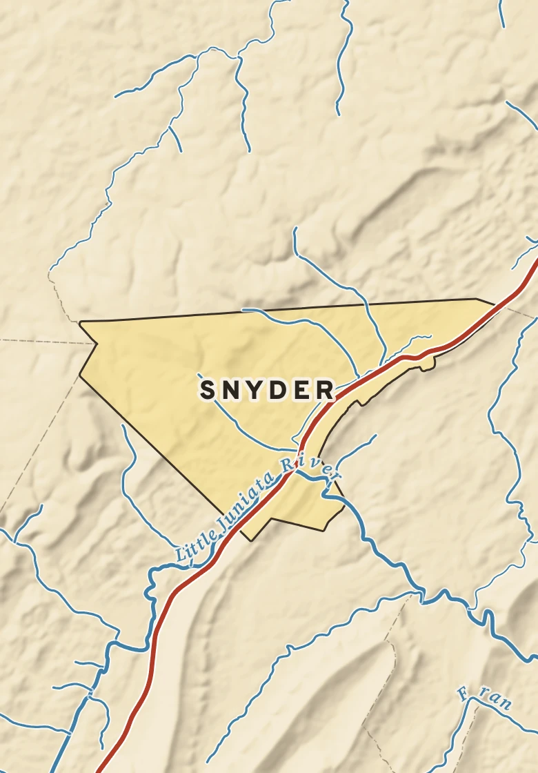 Atlas plate of Snyder, Pennsylvania.