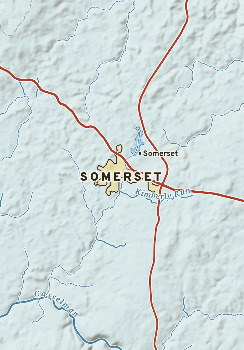 Atlas plate of Somerset, Pennsylvania.