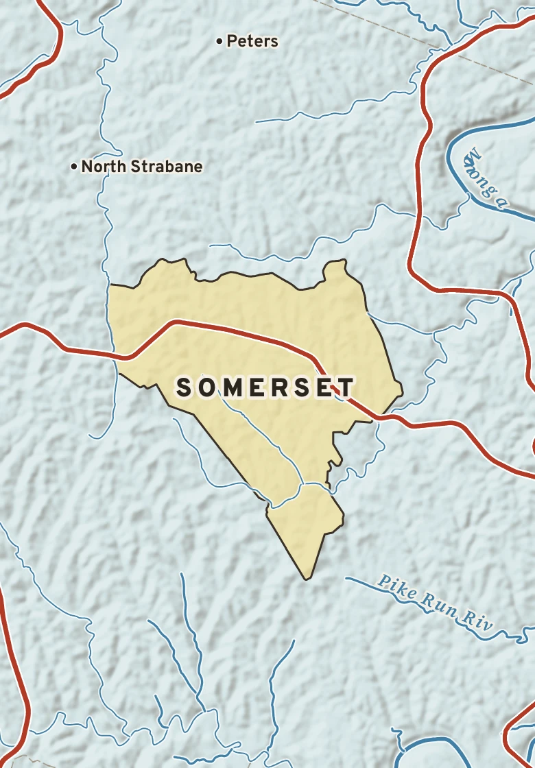 Atlas plate of Somerset, Pennsylvania.