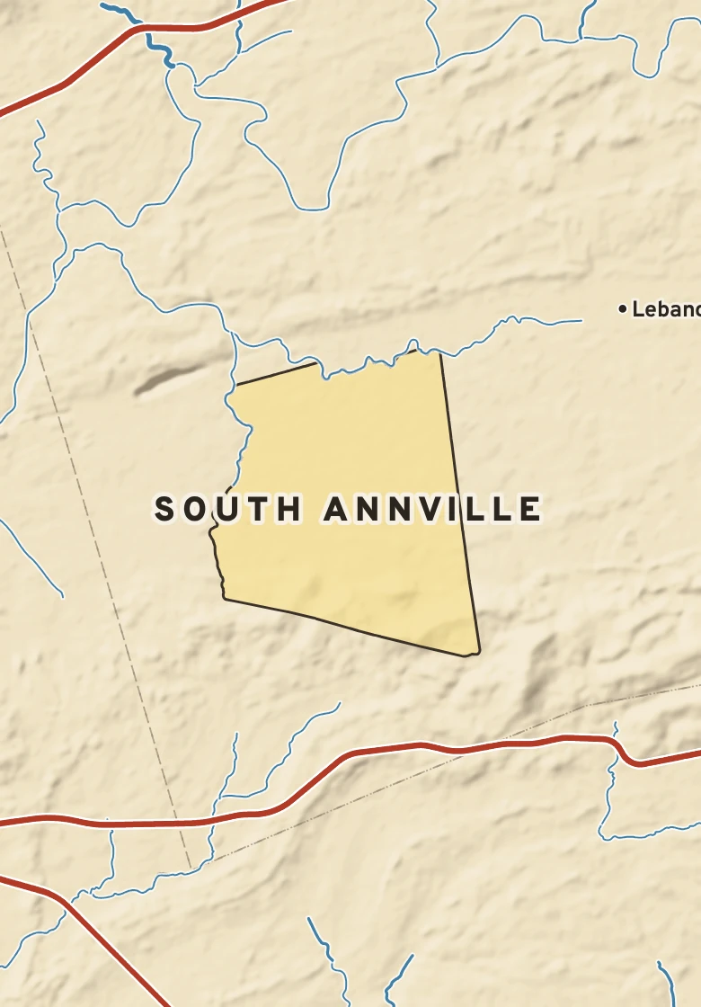 Atlas plate of South Annville, Pennsylvania.