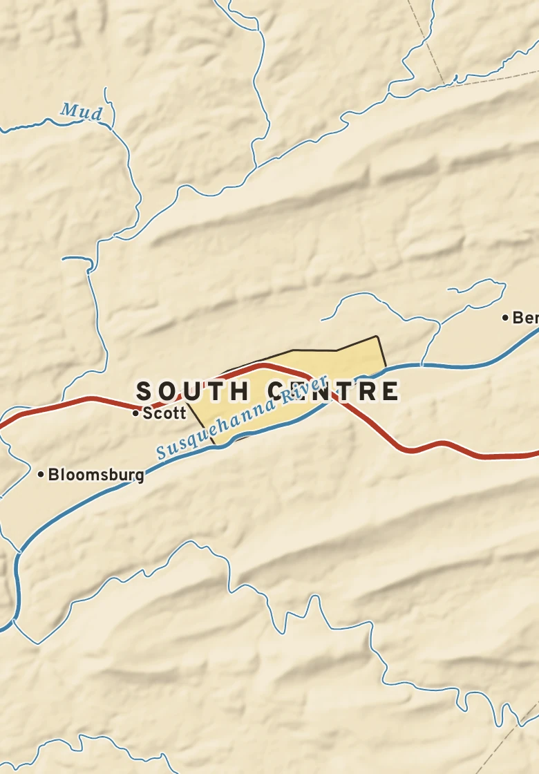 Atlas plate of South Centre, Pennsylvania.
