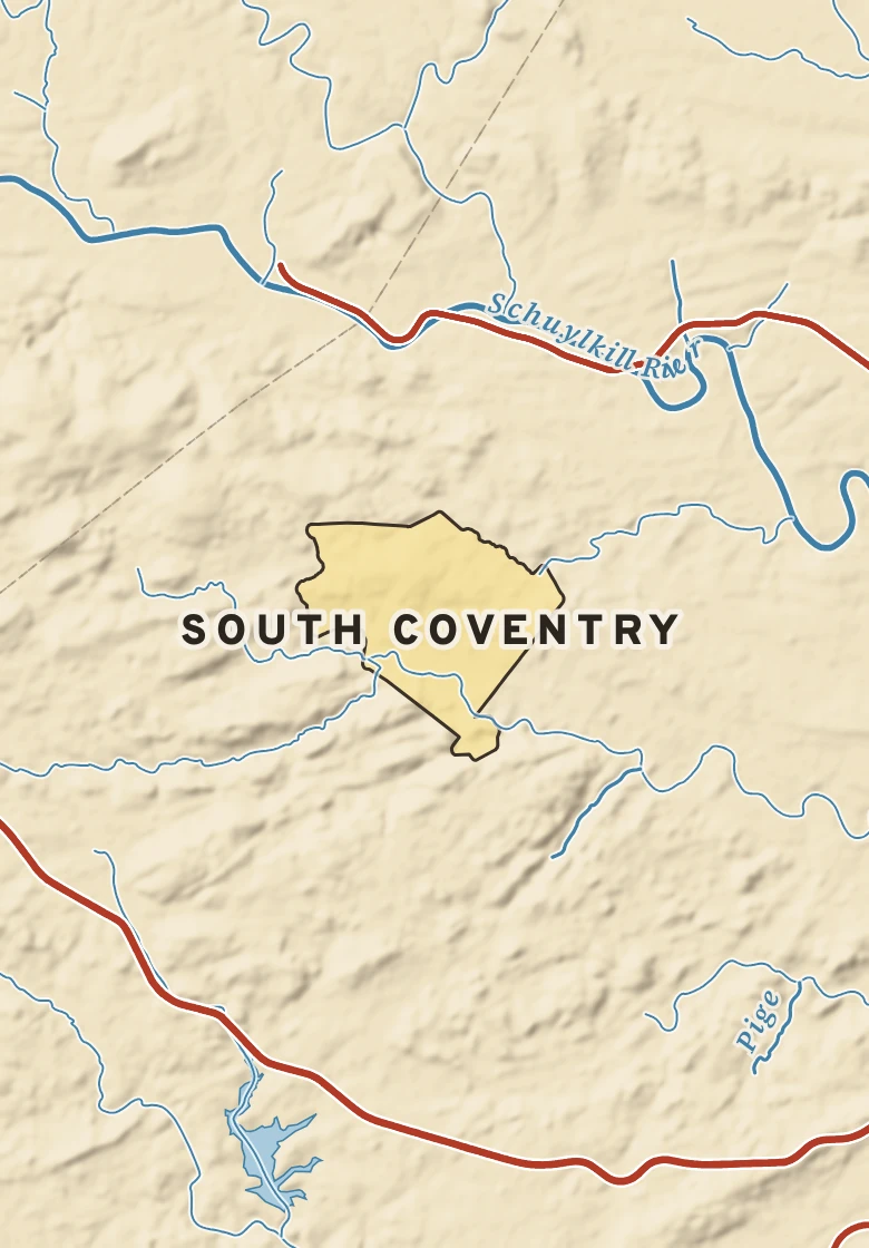 Atlas plate of South Coventry, Pennsylvania.