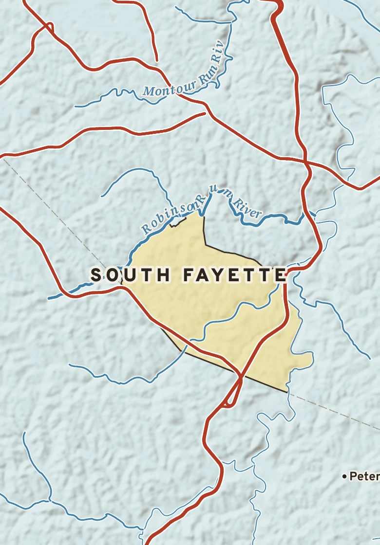 Atlas plate of South Fayette, Pennsylvania.