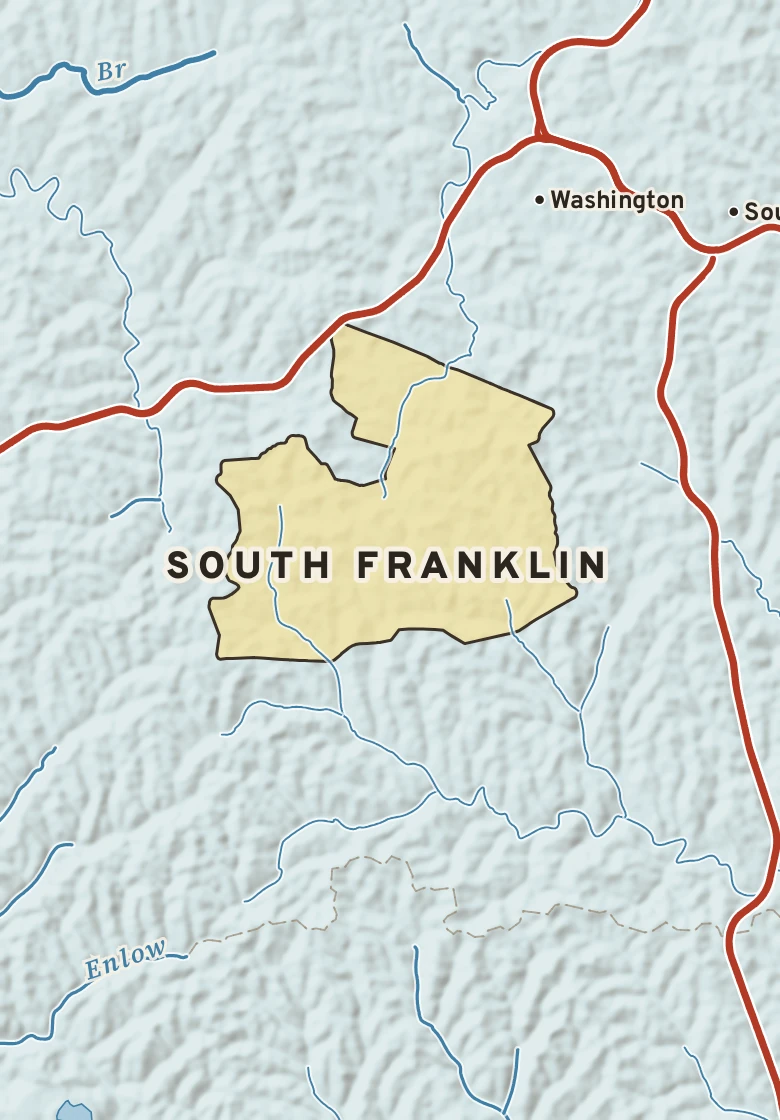 Atlas plate of South Franklin, Pennsylvania.