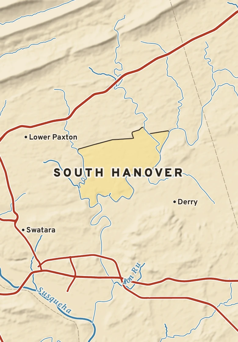 Atlas plate of South Hanover, Pennsylvania.
