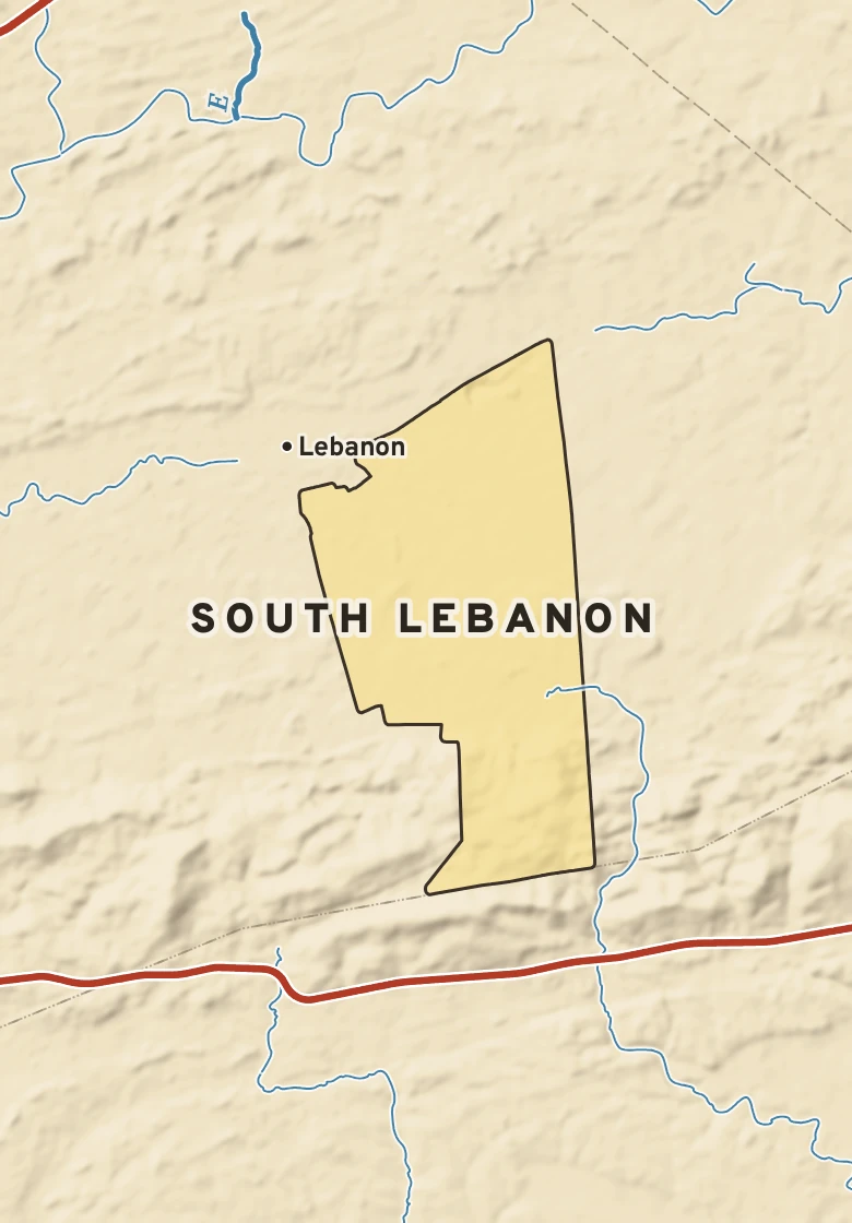 Atlas plate of South Lebanon, Pennsylvania.