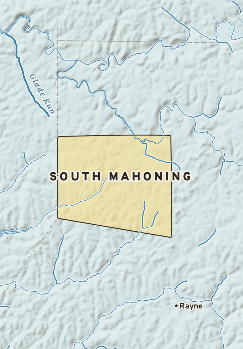 Atlas plate of South Mahoning, Pennsylvania.