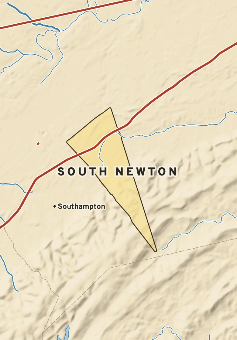 Atlas plate of South Newton, Pennsylvania.
