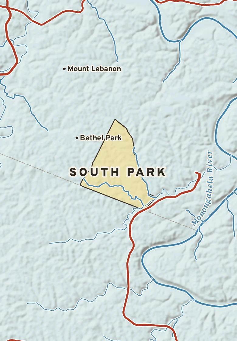 Atlas plate of South Park, Pennsylvania.