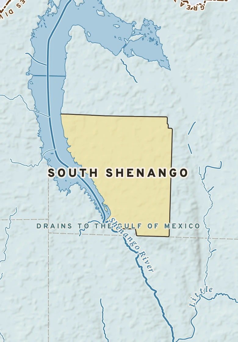 Atlas plate of South Shenango, Pennsylvania.