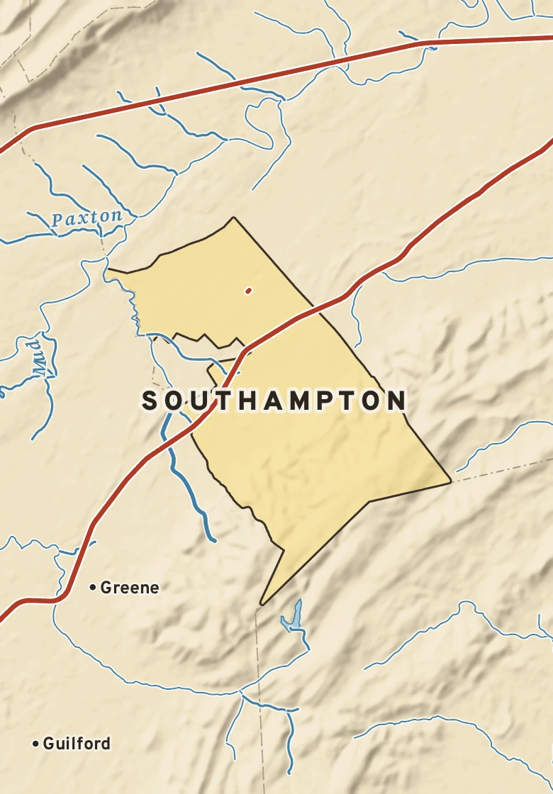 Atlas plate of Southampton, Pennsylvania.