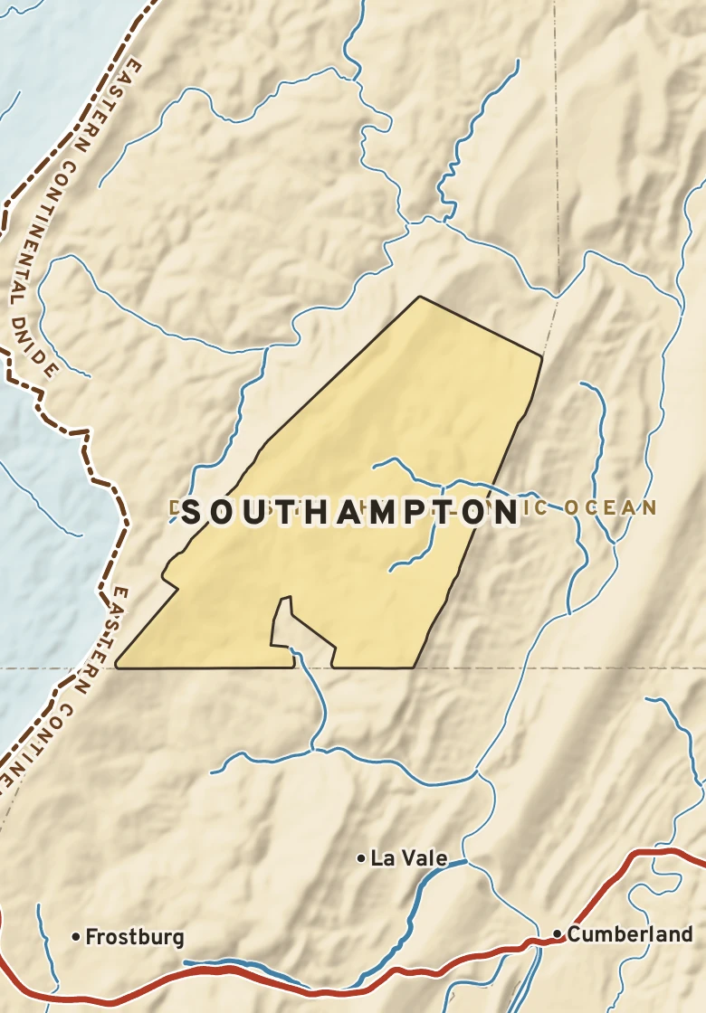 Atlas plate of Southampton, Pennsylvania.