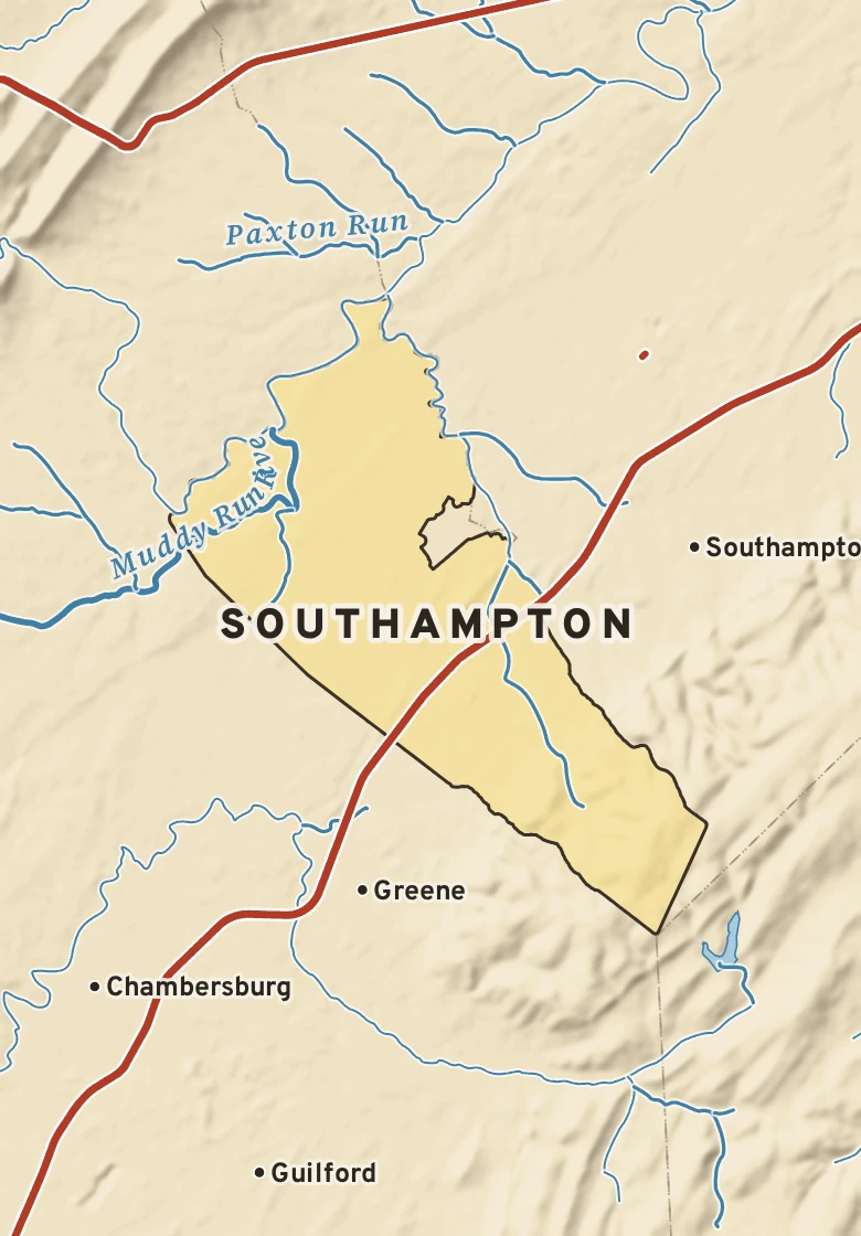 Atlas plate of Southampton, Pennsylvania.